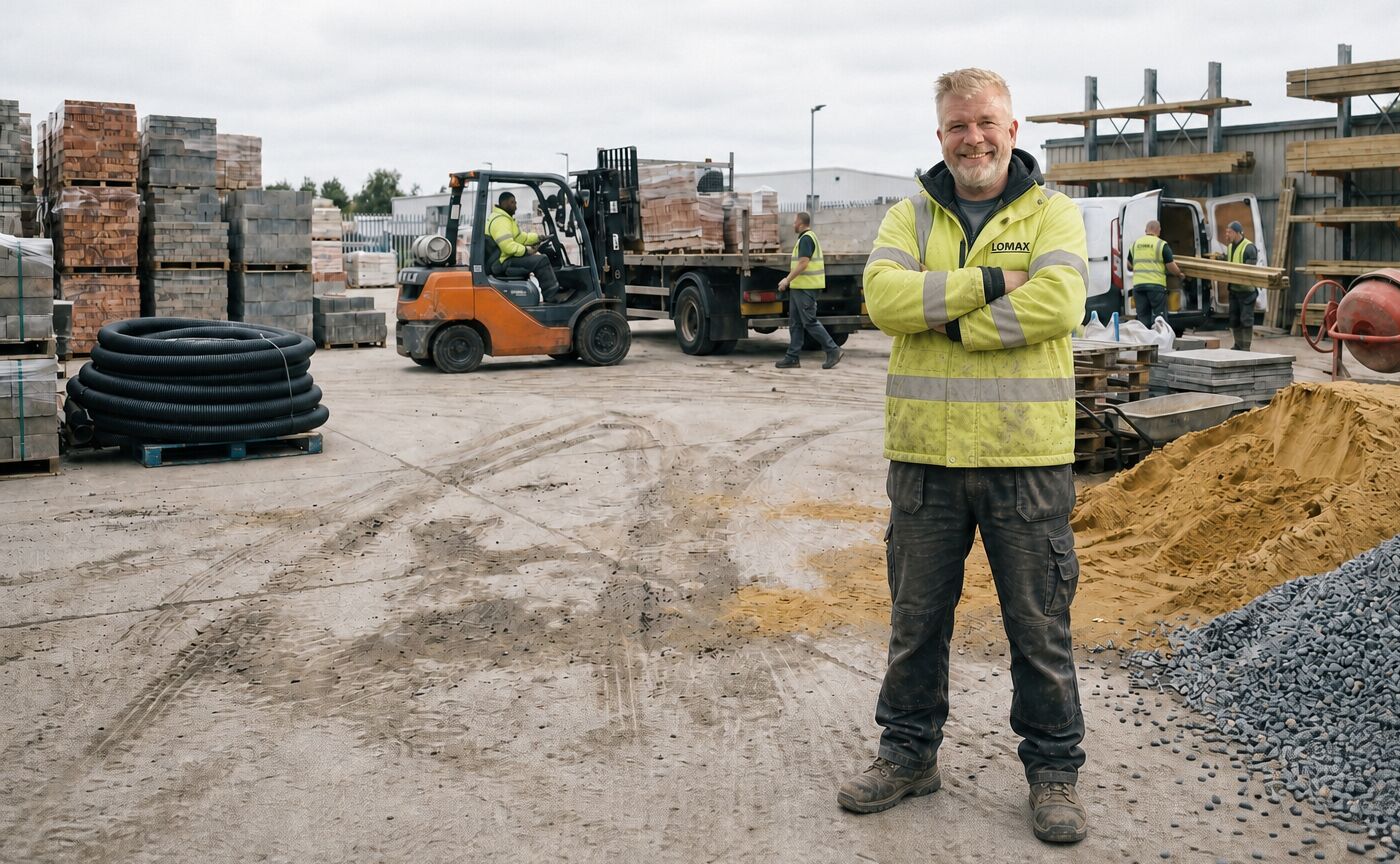 Lomax DIY builders merchant yard at Bobbers Mill, Nottingham